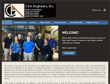 Tablet Screenshot of cgaengineers.com